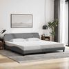 vidaXL Bed Frame Light Grey