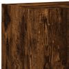 vidaXL TV Wall Cabinet Set of 2 Smoked Oak Engineered Wood Medium