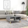 vidaXL Coffee Table Grey sonoma Engineered wood, solid eucalyptus wood