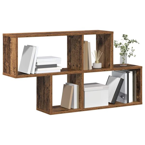 vidaXL Wall Shelf with Shelf Wall-mounted Other Brown Wood