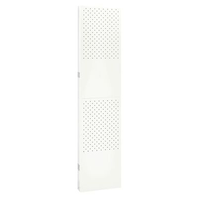 vidaXL 4-Panel Room Divider White 63"x70.9" Steel