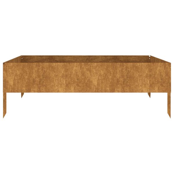 vidaXL Garden Raised Bed Rusty Corten steel Decorative Inlays