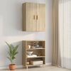 vidaXL Hanging Wall Cabinet Sonoma oak Engineered wood
