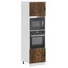 vidaXL Oven Cabinet Set of 2 Smoked oak Engineered wood Large