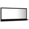 vidaXL Bathroom Mirror Black 31.5"x4.1"x14.6" Engineered Wood