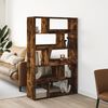 vidaXL Room Divider Smoked Oak Engineered Wood Medium Room Divider