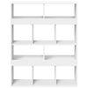 vidaXL Bookcase White Engineered wood 39.4x13.0x49.4 in Bookcase