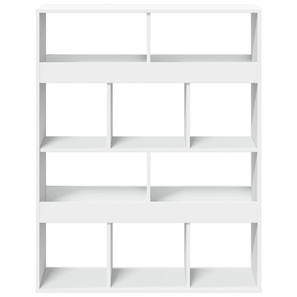 vidaXL Bookcase White Engineered wood 39.4x13.0x49.4 in Bookcase