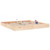 vidaXL Sandbox Natural Pine Solid Pine Wood Large Durable Sandpit