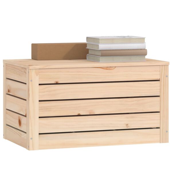 vidaXL Storage Box Pine Solid pine wood Medium Storage Box Rectangular