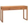 vidaXL Desk Teak Solid teak wood, plywood 47.2 x 15.7 x 29.5 in Desk