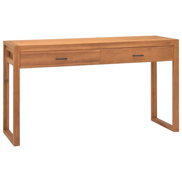 vidaXL Desk Teak Solid teak wood, plywood 47.2 x 15.7 x 29.5 in Desk