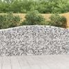 vidaXL Gabion Basket Set of 5 Silver Galvanized iron Large Durable
