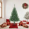 vidaXL Christmas Tree Green PVC, Plastic 70.9 in Christmas Tree