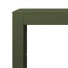 vidaXL Firewood Rack Green 23.6x15.7x31.5" Steel