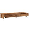 vidaXL Monitor Stand with Drawers Old Wood 39.4x10.6x5.9" Engineered Wood
