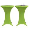 vidaXL Table Cover Set of 4 Apple green 90% Polyester, 10% Elastane