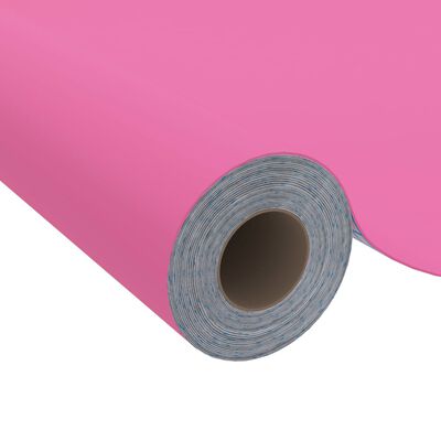 vidaXL Self-adhesive Furniture Film High Gloss Pink 196.9"x35.4" PVC