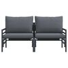 vidaXL Outdoor Furniture 2 pcs Anthracite 31.50 x 31.50 x 27.95 in