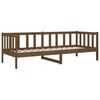vidaXL Day Bed Honey brown Solid pine wood Twin Convertible into a Couch