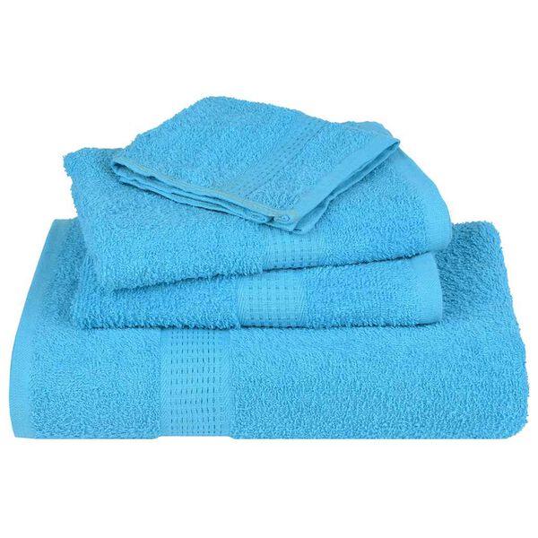 vidaXL Towel Set of 10 Turquoise 100% Cotton XXL Bath Towel