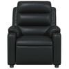 vidaXL Massage Recliner Chair Black Faux leather, metal, plywood Single