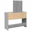 vidaXL Dressing Table Grey Sonoma Engineered wood, Glass Medium