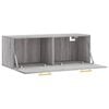 vidaXL Wall Cabinet Grey Sonoma Engineered wood Medium Wall Cabinet