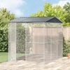 vidaXL Bird Cage Anthracite 89.37 x 122.05 x 97.24 in Galvanised Steel
