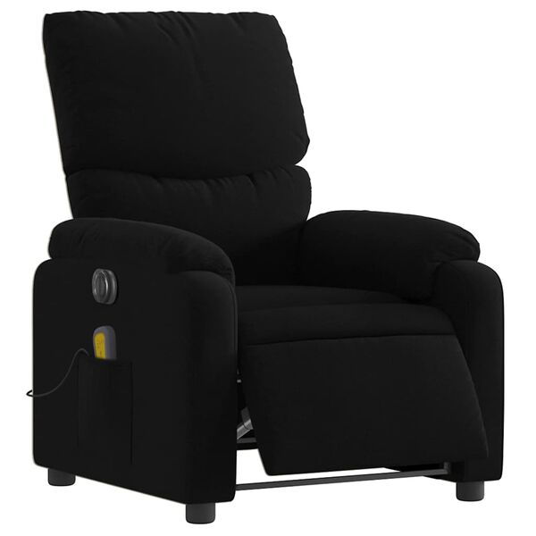 vidaXL Electric Massage Recliner Chair Black