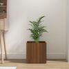 vidaXL Planter Box Brown Oak Engineered Wood Medium Decorative Inlays