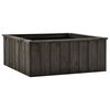 vidaXL Raised Bed Dark grey Solid pinewood 29.1x30.3x11.8 in Raised Bed