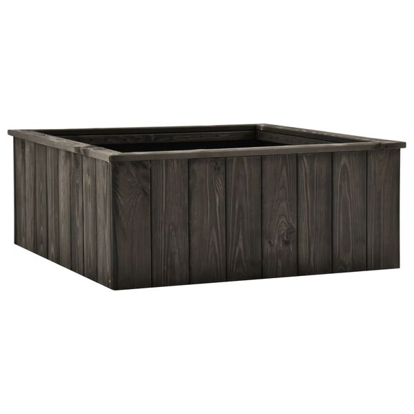 vidaXL Raised Bed Dark grey Solid pinewood 29.1x30.3x11.8 in Raised Bed