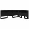 vidaXL Storage Headboard with Shelf Black Oak 62.99 in Engineered Wood