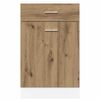 vidaXL Drawer Bottom Cabinet Artisan oak Engineered wood Medium