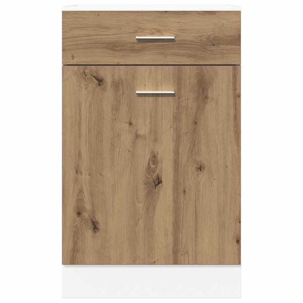 vidaXL Drawer Bottom Cabinet Artisan oak Engineered wood Medium