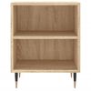 vidaXL Bedside Cabinet Set of 2 Sonoma oak Engineered wood, metal