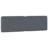 vidaXL Headboard Cushion Dark Grey Velvet (100% polyester) Queen Size