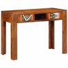 vidaXL Desk with Drawer Brown 39.4" x 19.7" x 29.5" Solid Acacia wood