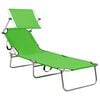 vidaXL Sun Lounger Green