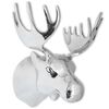vidaXL Moose Head Decoration Wall-Mounted Aluminum Silver