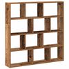 vidaXL Wall Cube Shelf Old Wood Engineered Wood Large Wall Cube Shelf