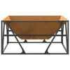 vidaXL Fire Pit Brown 31.50 x 31.50 x 15.75 in Steel