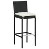 vidaXL Garden Bar Set Black