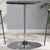 vidaXL Bar Table Base Chrome Chromed Steel Medium Height-Adjustable