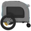 vidaXL Pet Bike Trailer Blue and Gray 124.5 x 63.5 x 53 cm