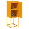vidaXL Highboard Mustard Yellow Steel Medium Highboard Rectangular