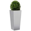 vidaXL Garden Planter Silver Galvanized Steel Large Durable