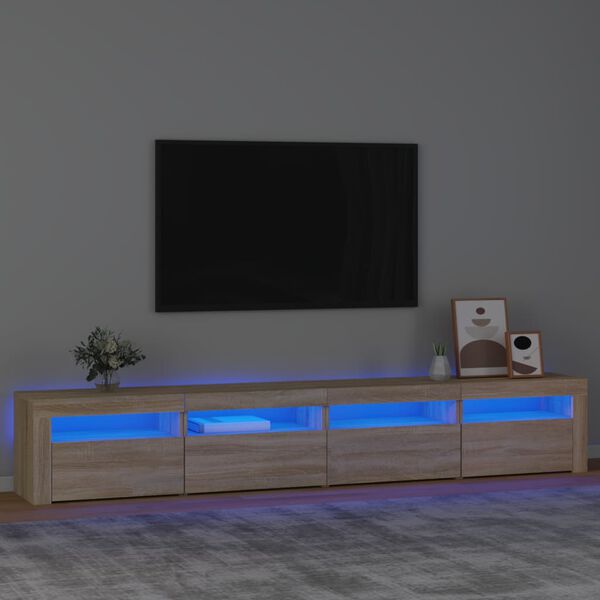 vidaXL TV Cabinet Sonoma oak Engineered wood Large TV Cabinet