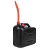 vidaXL Fuel Can with Flexible Spout 3 pcs Black 5.3 gal Plastic